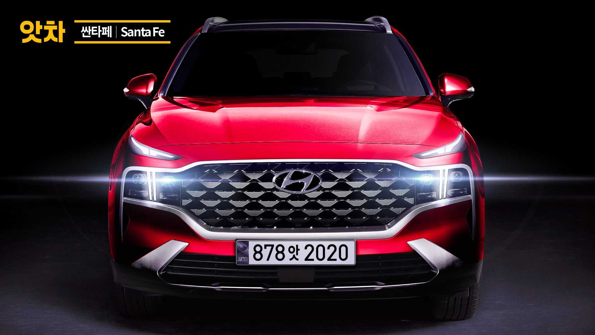 Hyundai Santa Fe (тізер) 2021 року