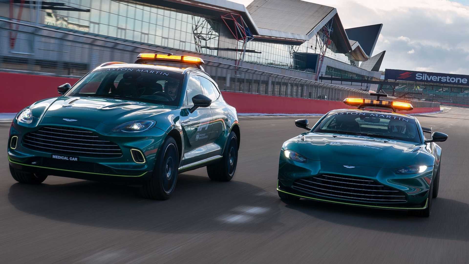 Aston Martin автомобіль безпеки Vantage та медична допомога DBX