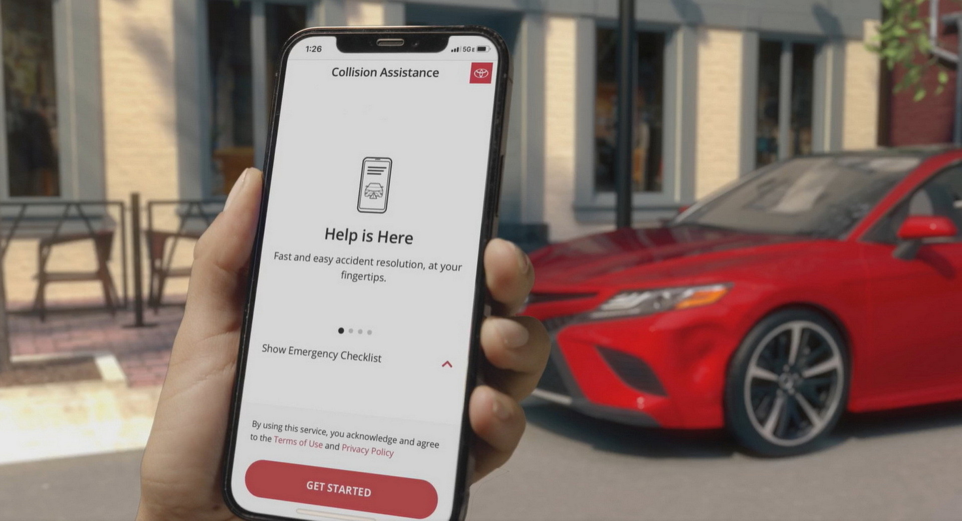 Toyota додаток ліквідація аварія