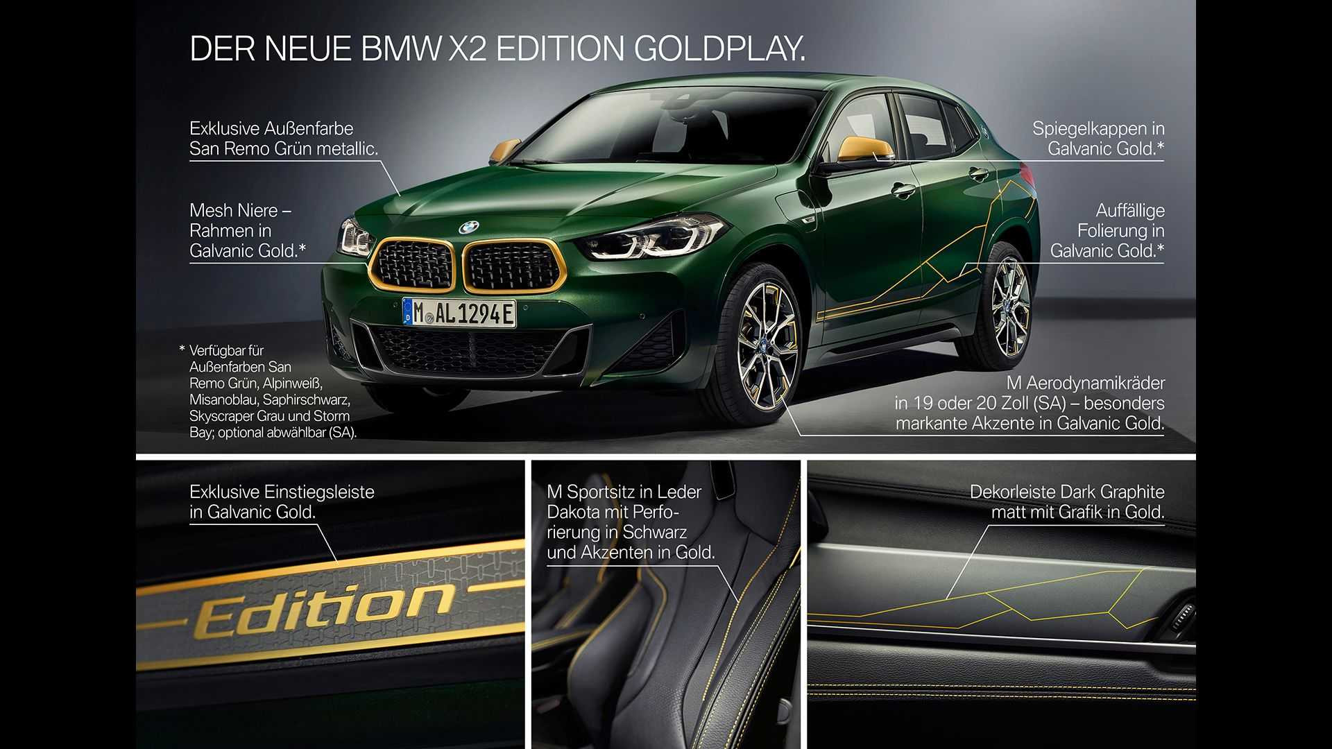 BMW X2 Edition GoldPlay 2022 року