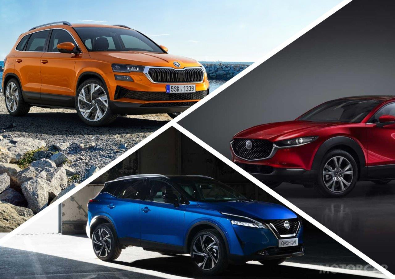 Nissan Qashqai, Skoda Karoq, Mazda CX-30 фото