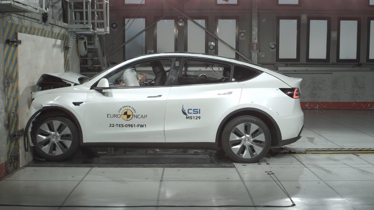 Краш-тест Euro NCAP для Tesla Model Y